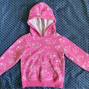 Jumping Beans Girl’s Pink Heart Cotton Jacket Girl’s 2T No Zipper